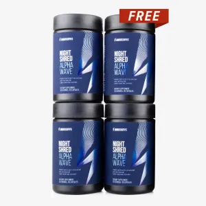 3 Bottles of Night Shred™ Alpha Wave   1 Free