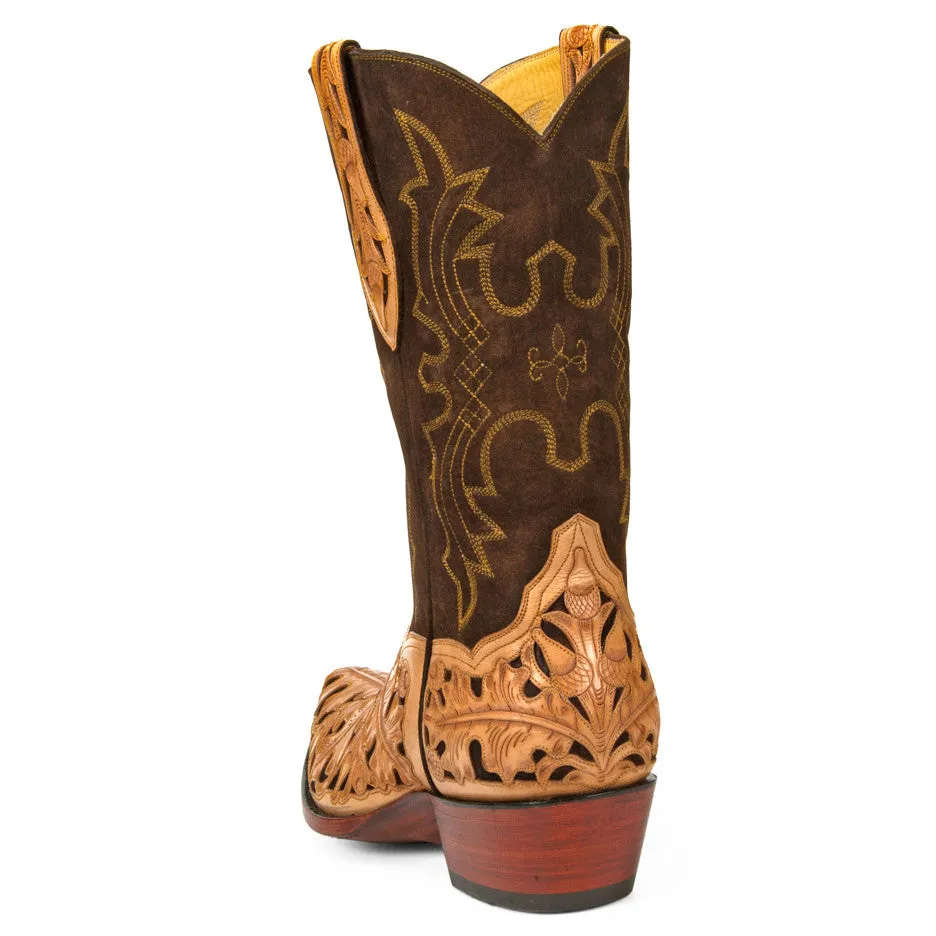 Acorn Oak Leaf Tooled 12"
