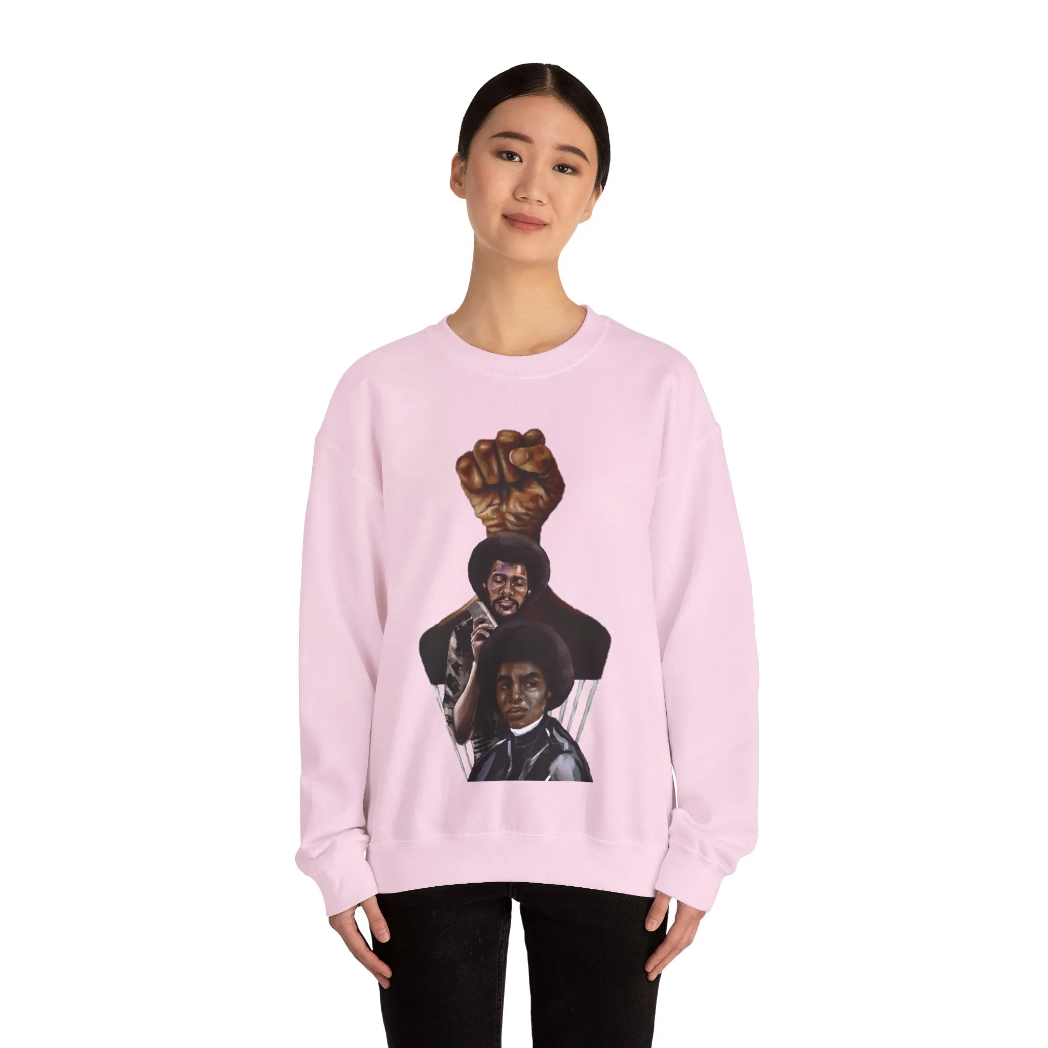 Afro Power: Crewneck Sweatshirt - Unisex Heavy Blend