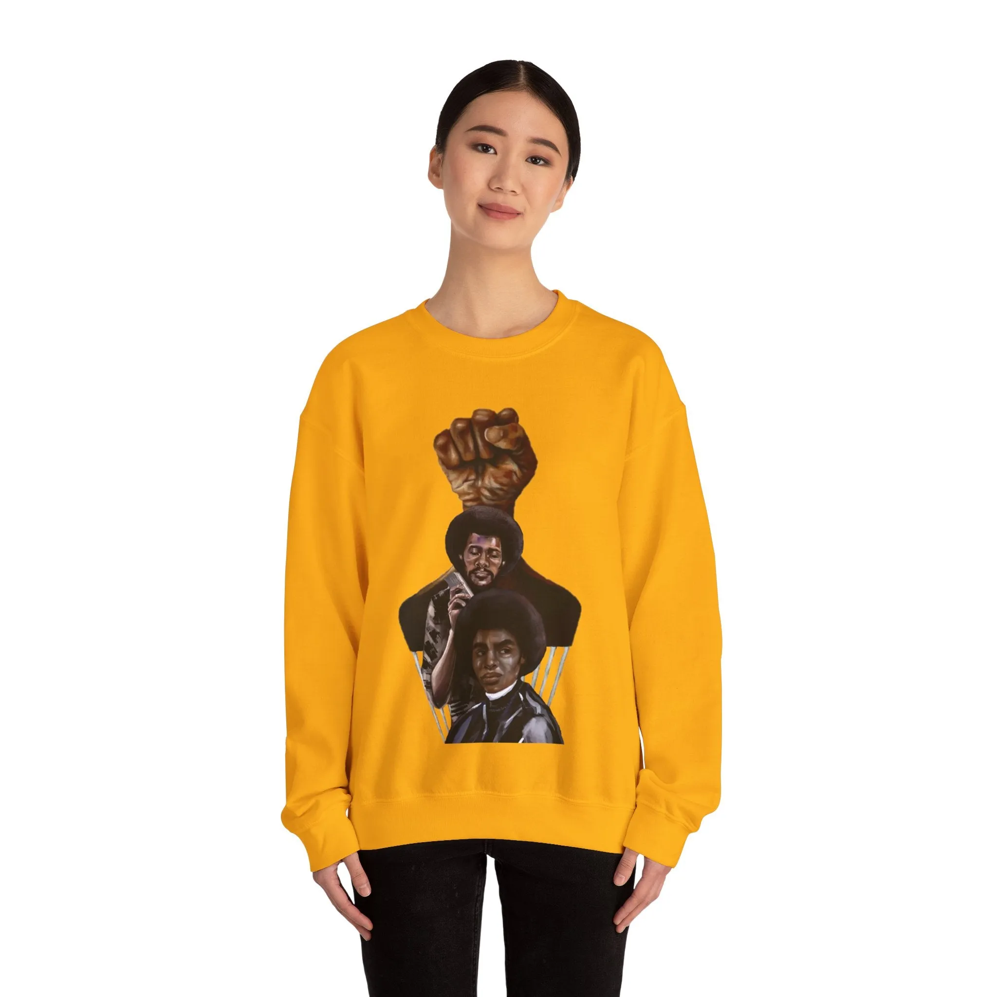 Afro Power: Crewneck Sweatshirt - Unisex Heavy Blend