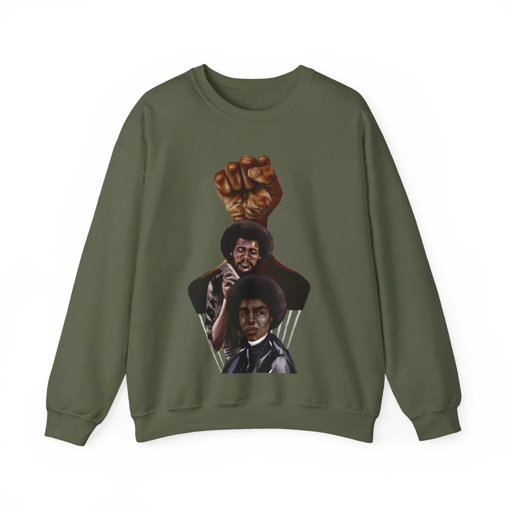 Afro Power: Crewneck Sweatshirt - Unisex Heavy Blend