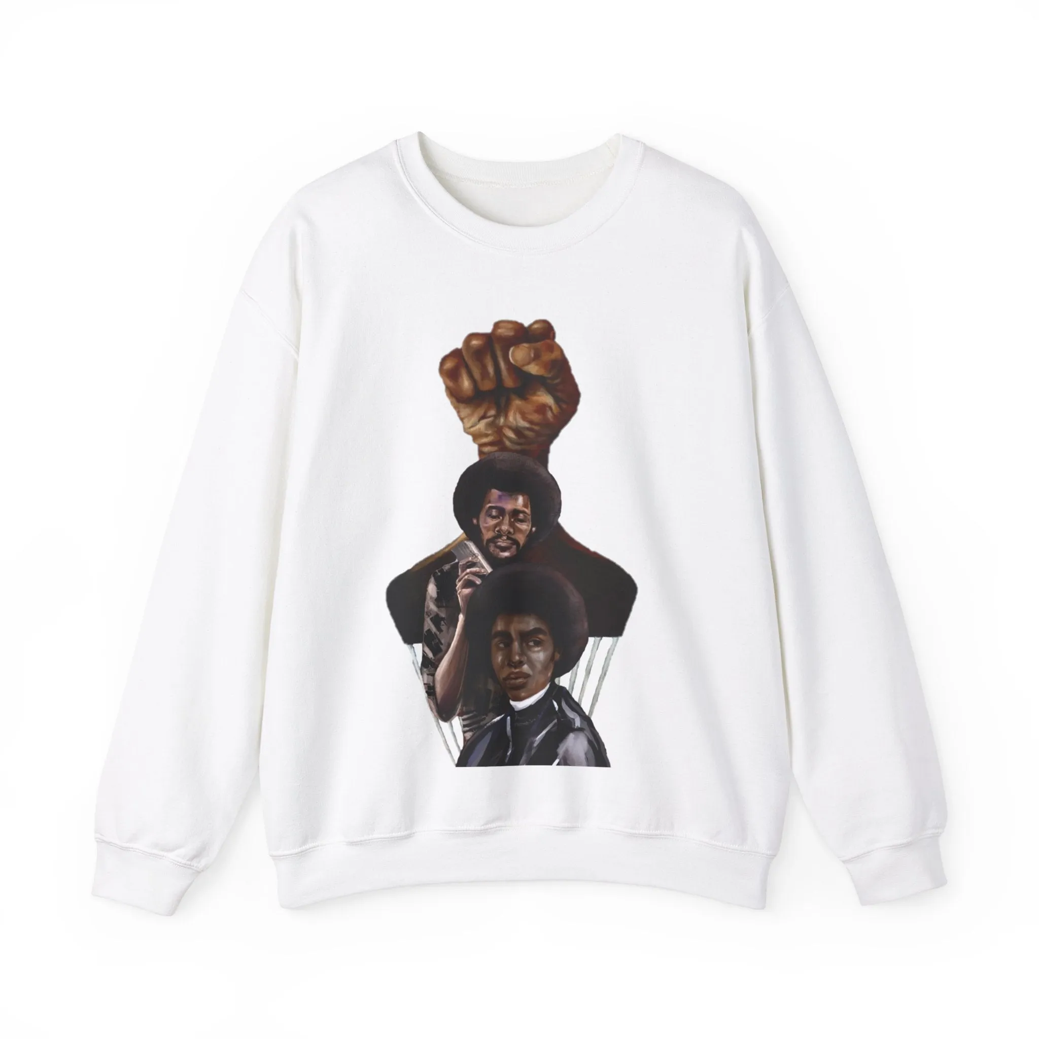 Afro Power: Crewneck Sweatshirt - Unisex Heavy Blend