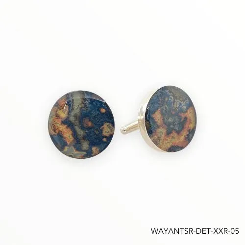 Antonio Cuff Links | Silver | Round