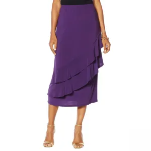 Antthony Women's Plus Size Captivating Collection Tiered Ruffle Skirt