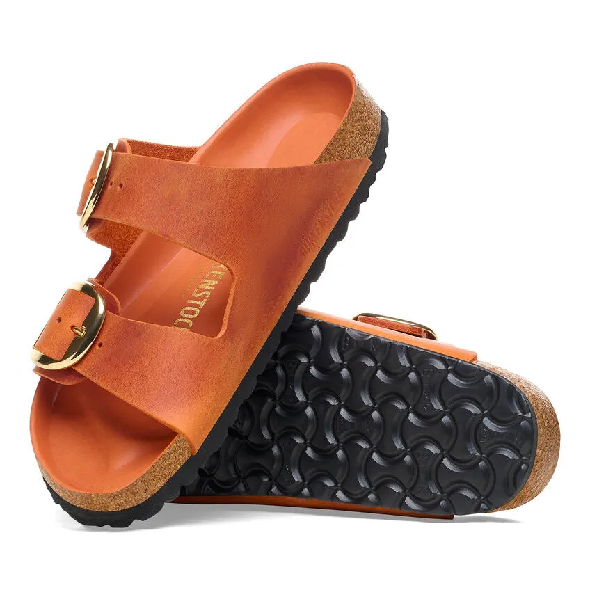 Arizona Big Buckle -  Burnt Orange Oiled Leather||Arizona grosses boucles - Cuir huilé orange brûlé