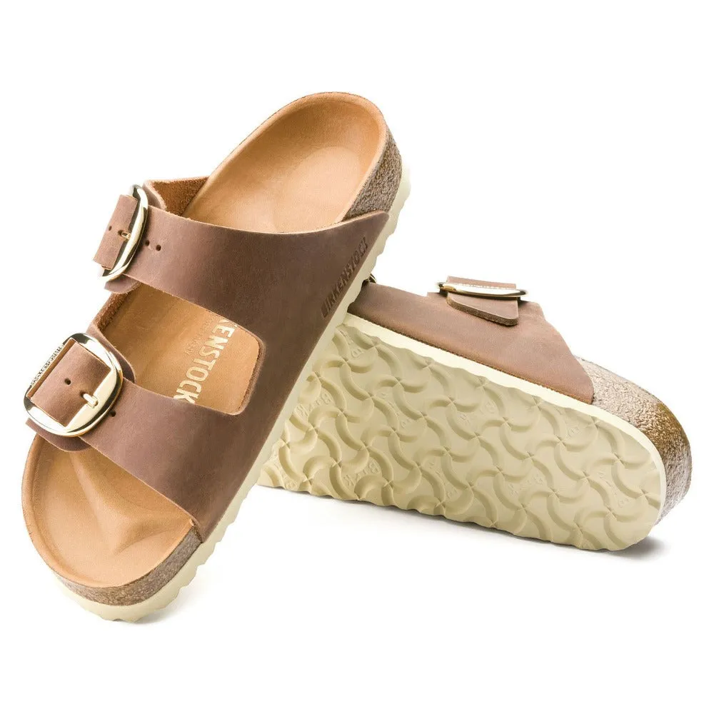 Arizona Big Buckle - Cognac Oiled Leather||Arizona grosses boucles - Cuir huilé cognac