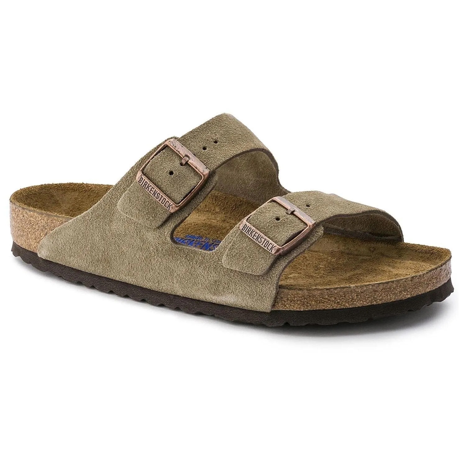 Arizona Taupe Suede Leather