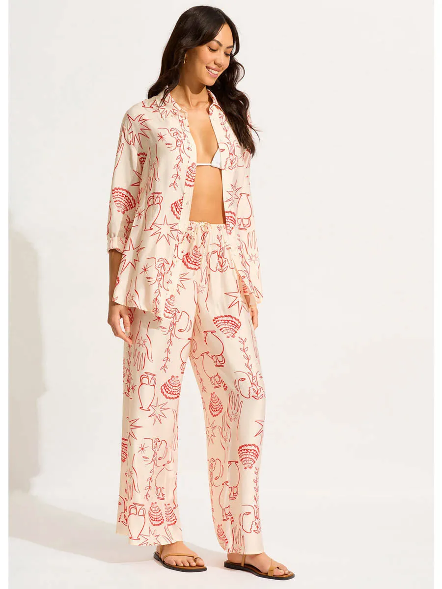 Atlantis Relaxed Pant in Ecru