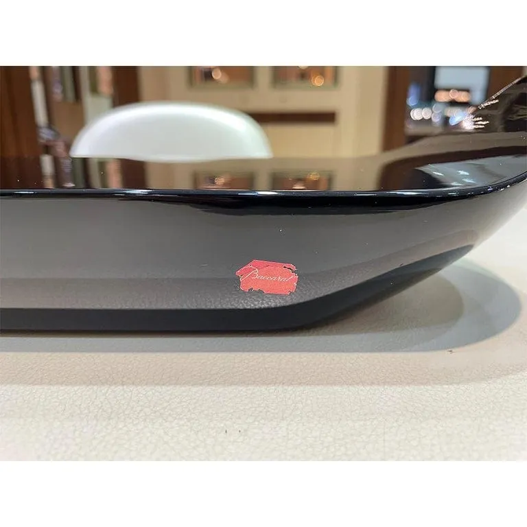 Baccarat Crystal Darkside Plate Platform
