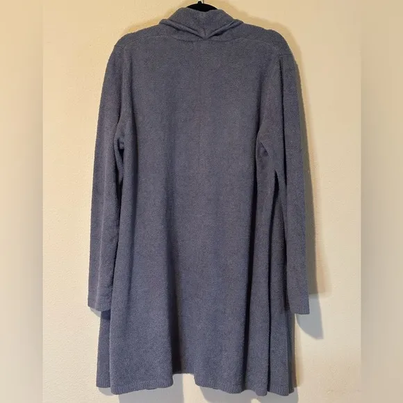 Barefoot Dreams Cozy Chic Lite Long Sleeve Cardigan, Grey, Size 1X
