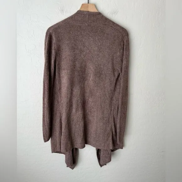 Barefoot Dreams Island Wrap Cozy Cardigan Tan Size S/M