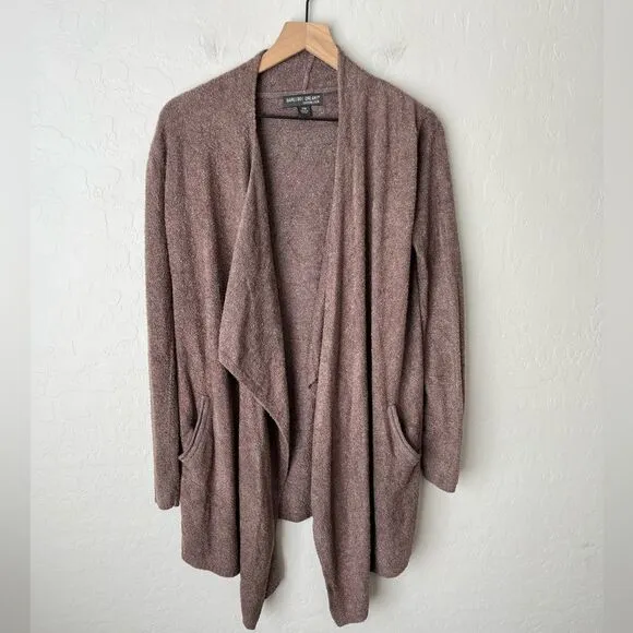 Barefoot Dreams Island Wrap Cozy Cardigan Tan Size S/M