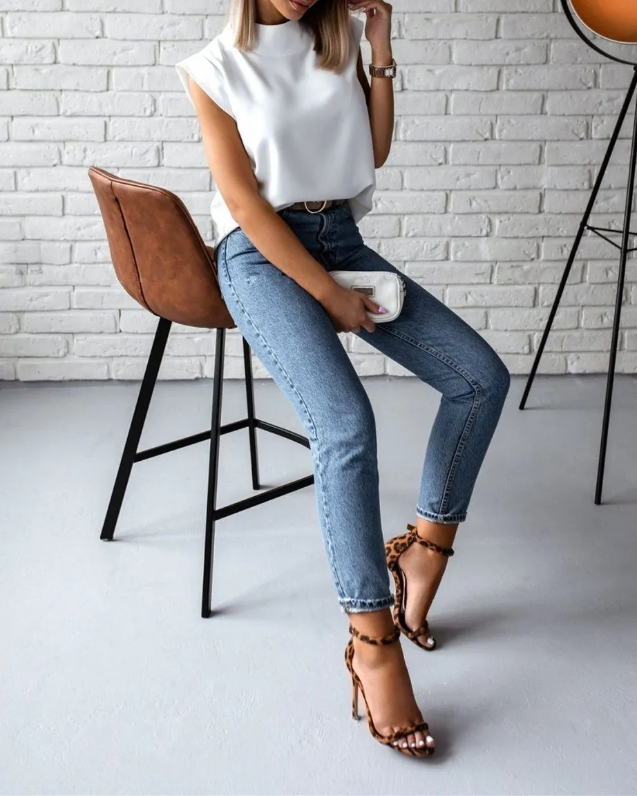 Be Elegant Lady Cozy Blouse Shirt - White