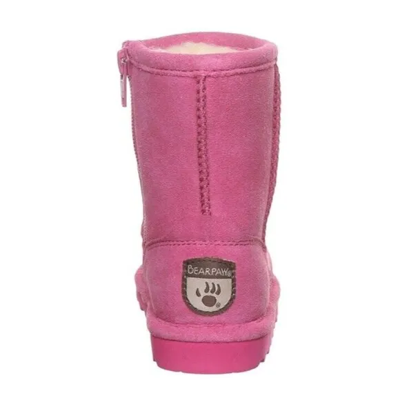 Bearpaw Zip Boot Elle Toddler Zipper Party Pink Girls 8‎ New