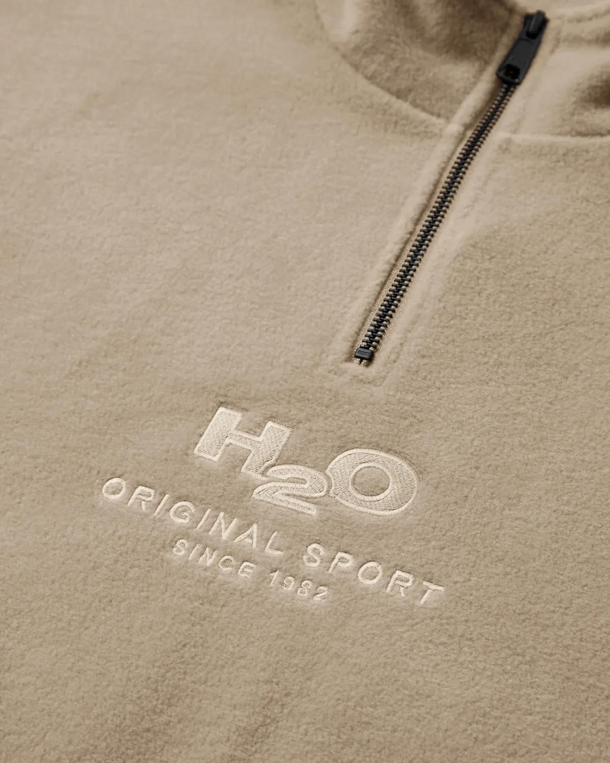 Blåvand II Fleece Half Zip - Warm Grey