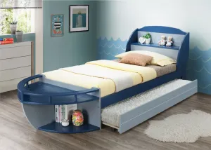 Boats Kincade Twin Platform Bed with Drawers and Shelves
