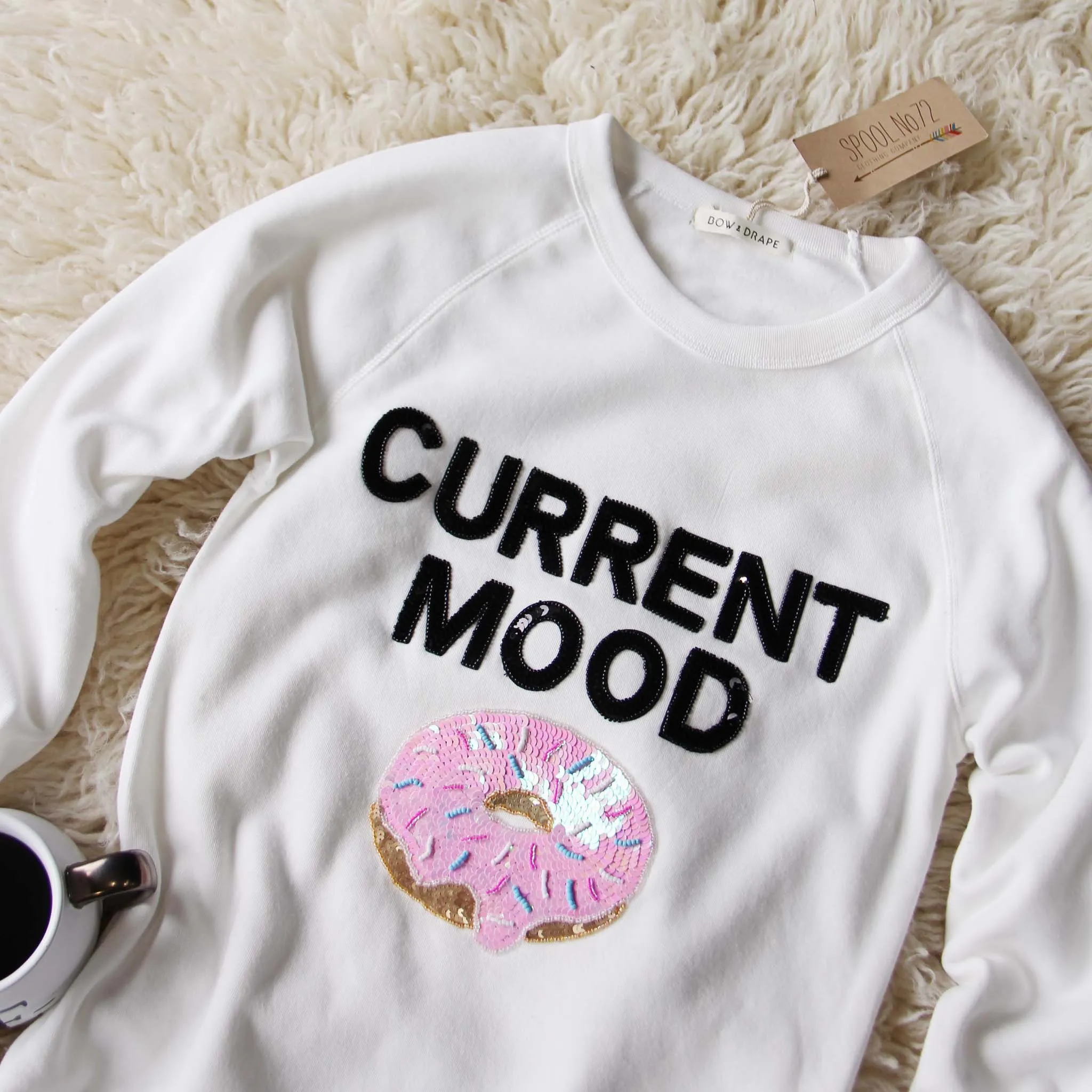 Bow & Drape Cozy Doughnut Sweatshirt