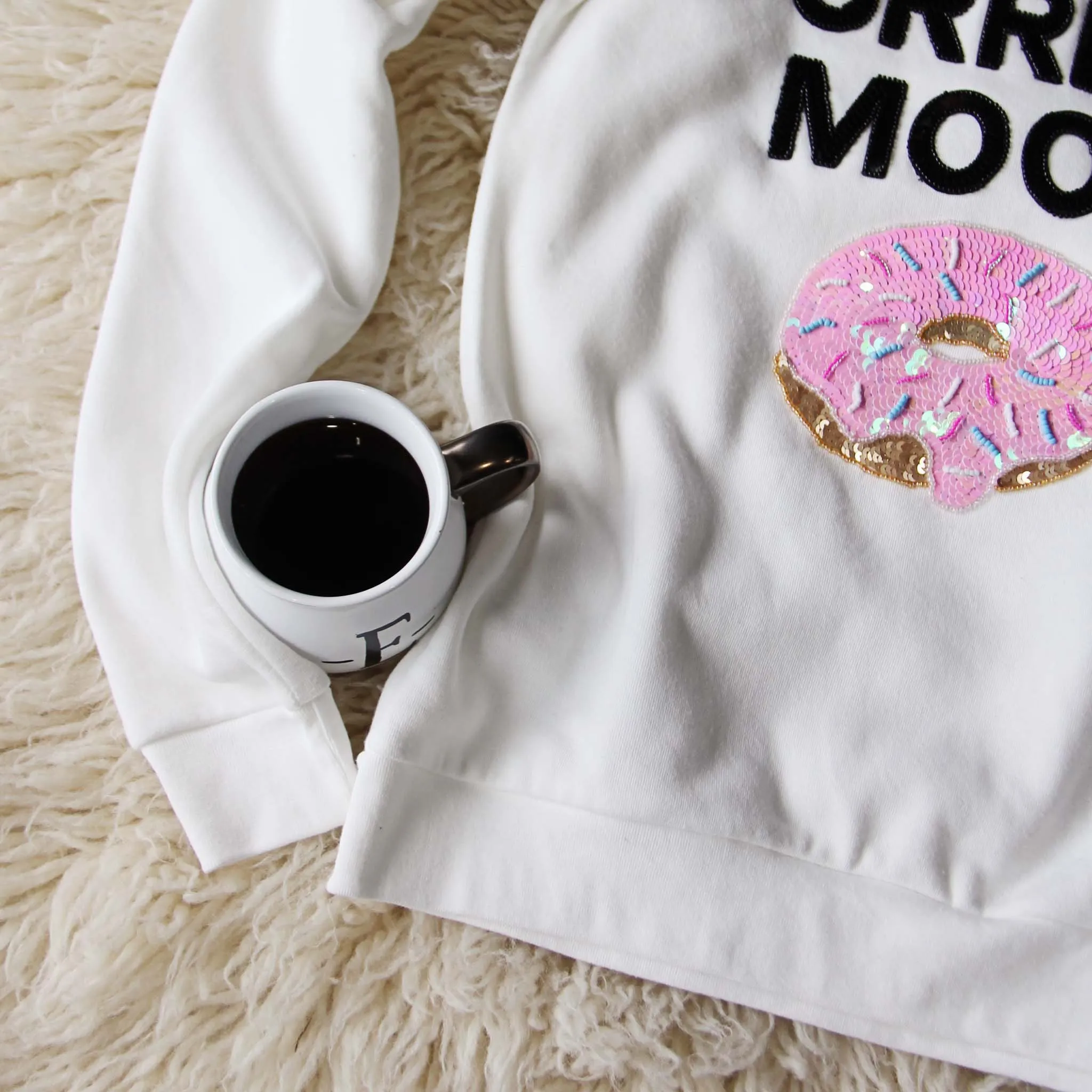 Bow & Drape Cozy Doughnut Sweatshirt