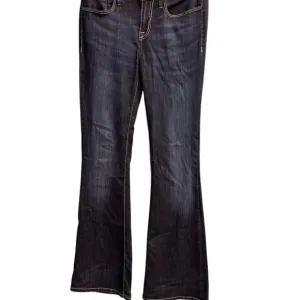 Buckle Black Boot Cut Jeans Classic Style