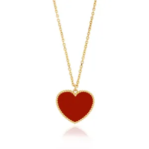 Carnelian Sweetheart Necklace