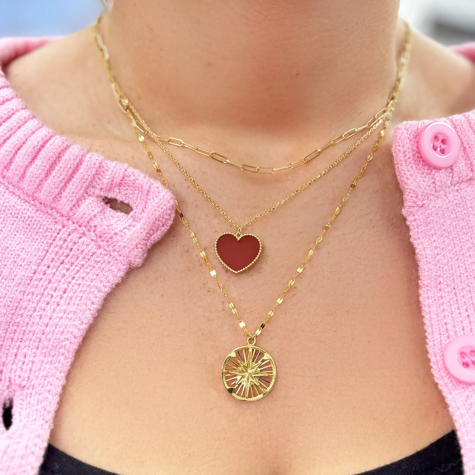 Carnelian Sweetheart Necklace