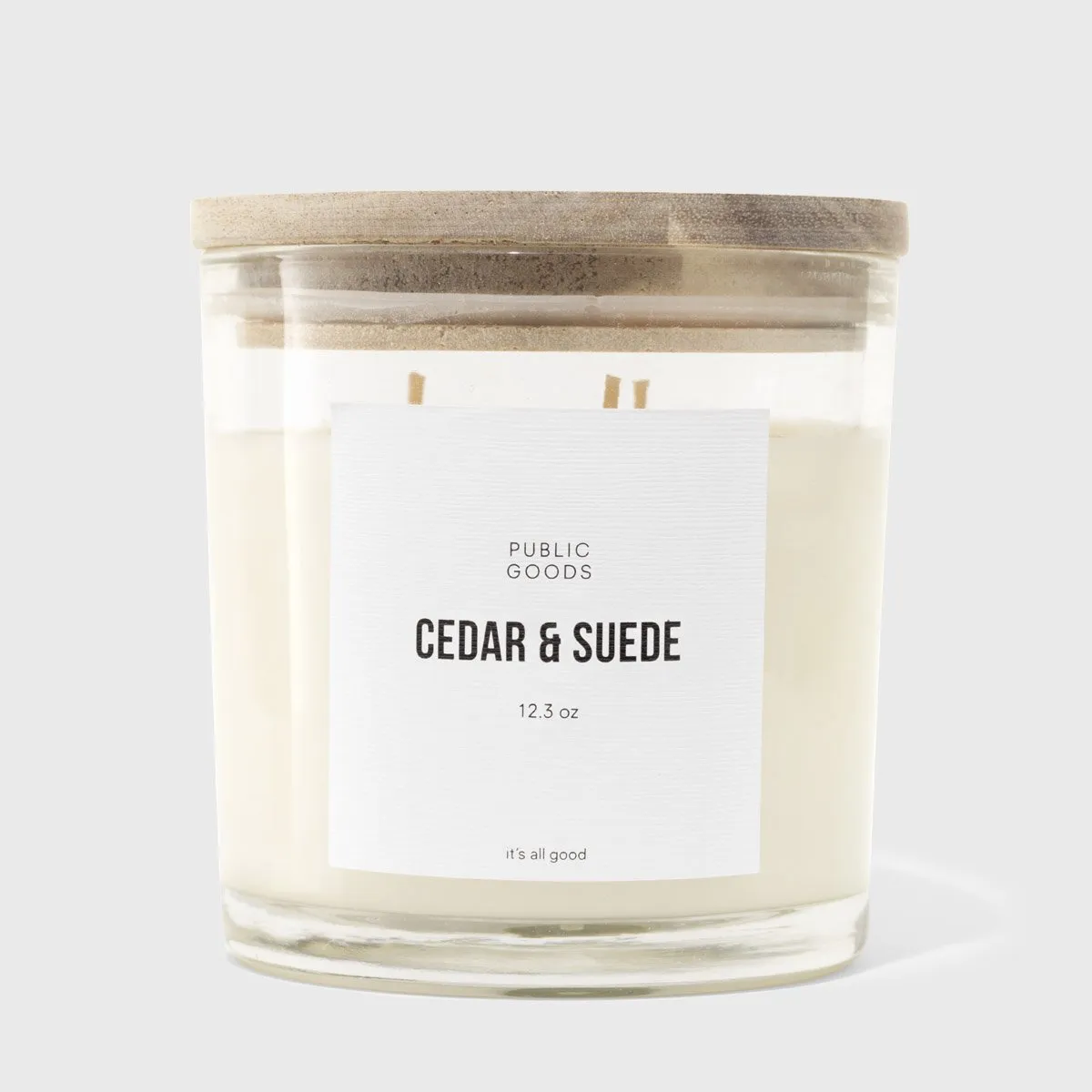 Cedar & Suede Soy Candle (3 Wick, 12.3oz)