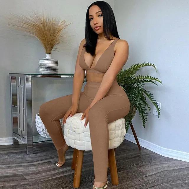 Charmed Heart Bralette and Boyfriend Jogger Set