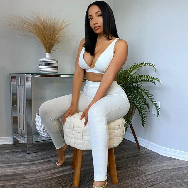 Charmed Heart Bralette and Boyfriend Jogger Set