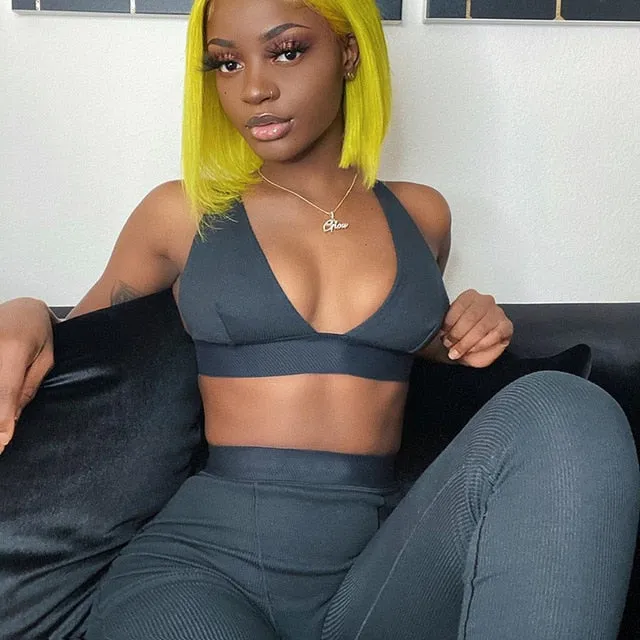 Charmed Heart Bralette and Boyfriend Jogger Set