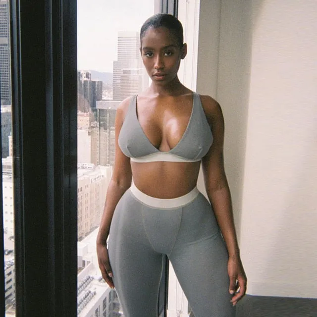 Charmed Heart Bralette and Boyfriend Jogger Set