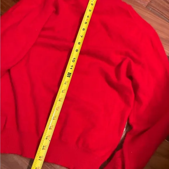 Charter Club Red 100 % cashmere Turtleneck Sweater