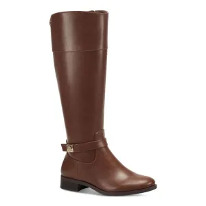 CHARTER CLUB Womens Brown Johannes Round Toe Zip-Up Riding Boot 5 M