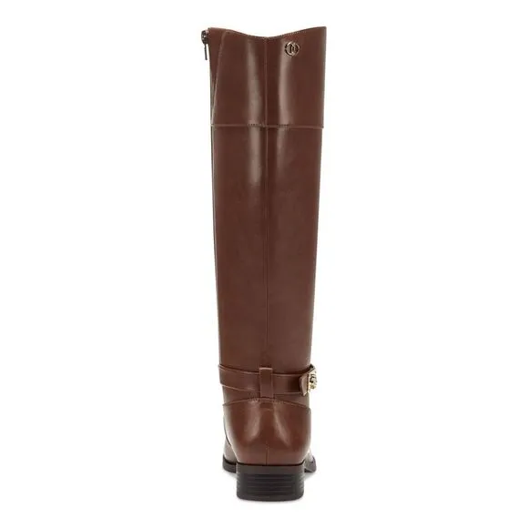 CHARTER CLUB Womens Brown Johannes Round Toe Zip-Up Riding Boot 5 M