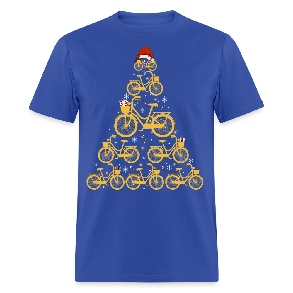 Christmas - Bike Christmas Tree - Family Shirts Men, Woman Christmas T Shirts