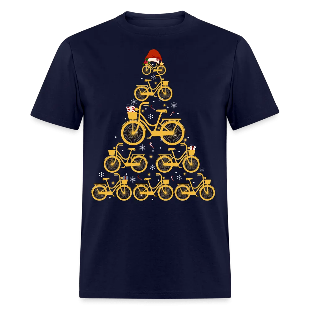 Christmas - Bike Christmas Tree - Family Shirts Men, Woman Christmas T Shirts