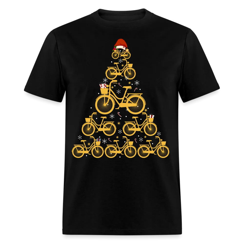 Christmas - Bike Christmas Tree - Family Shirts Men, Woman Christmas T Shirts