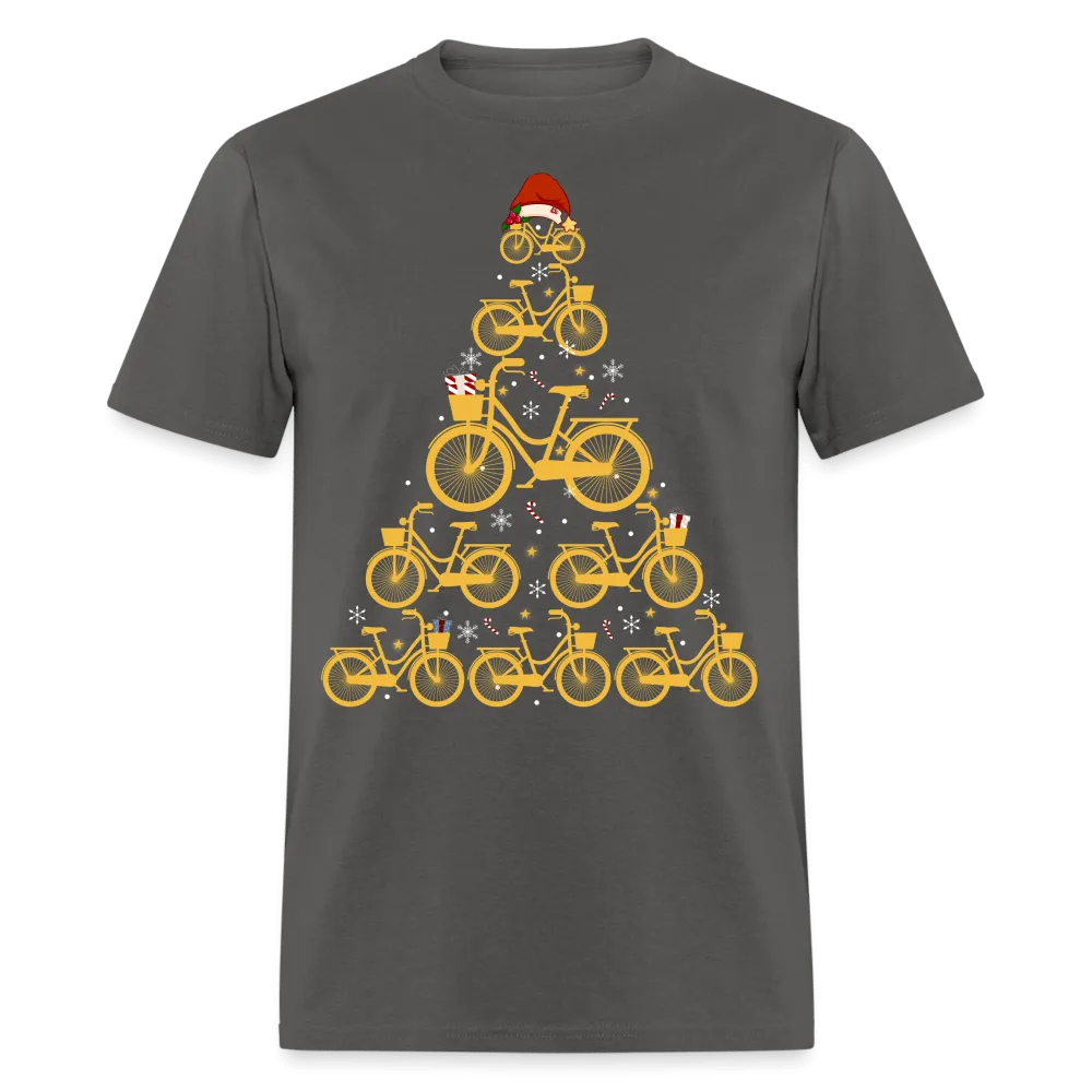 Christmas - Bike Christmas Tree - Family Shirts Men, Woman Christmas T Shirts