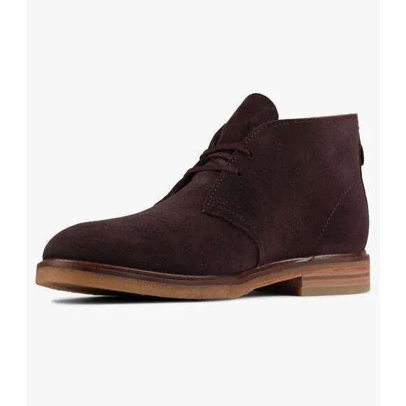 Clarks Mens Clarkdale DBT Chukka Boot US 11 Dark Brown Suede Desert Boot Shoe