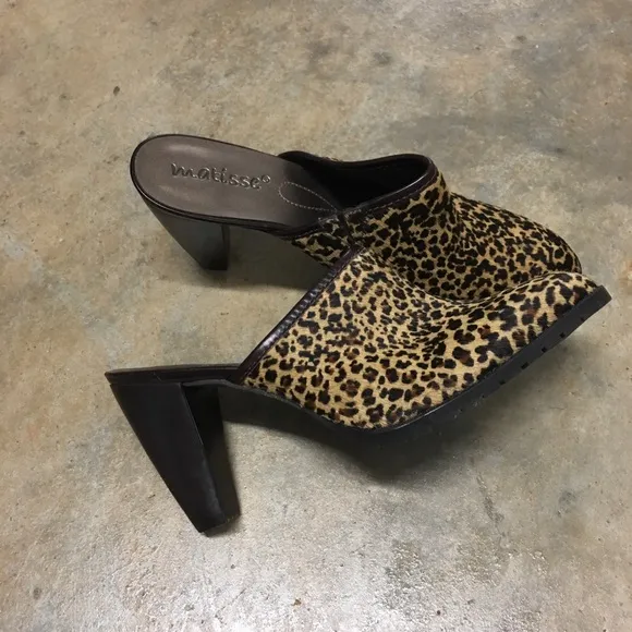 Coconuts Matisse Animal Print Mules With Heels-SZ8