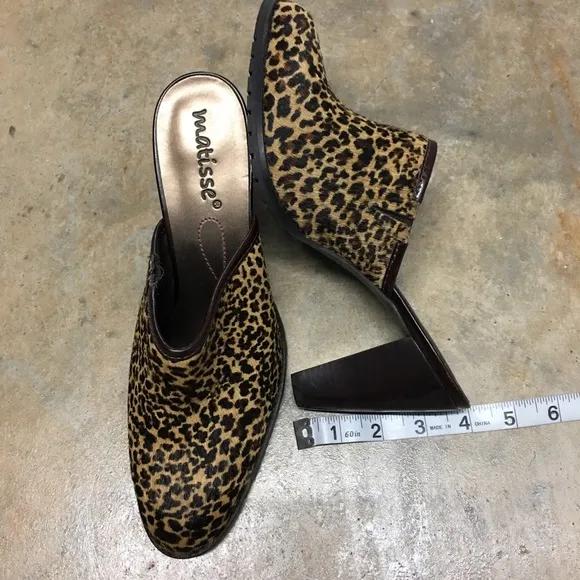 Coconuts Matisse Animal Print Mules With Heels-SZ8