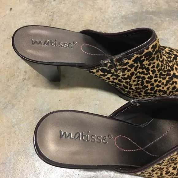 Coconuts Matisse Animal Print Mules With Heels-SZ8