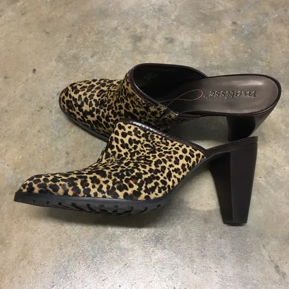 Coconuts Matisse Animal Print Mules With Heels-SZ8