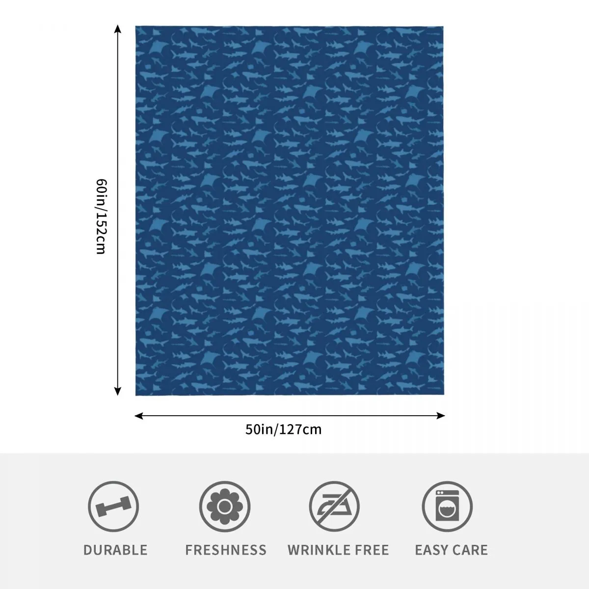 Comfy Sofa Blanket : Shark Print