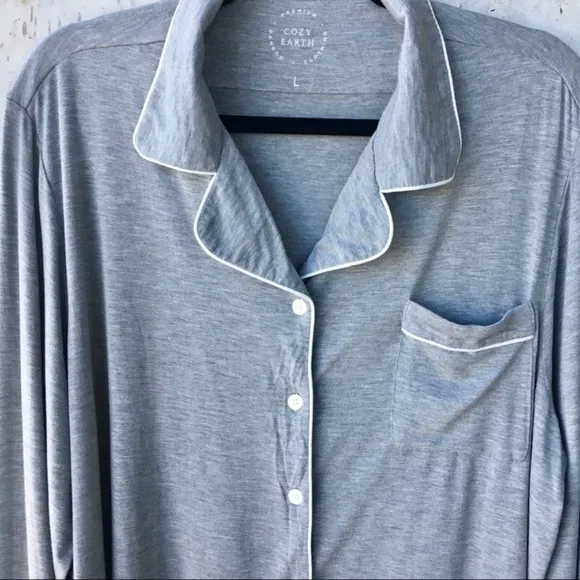 Cozy Earth Premium Bamboo Clothing Pajama Top L