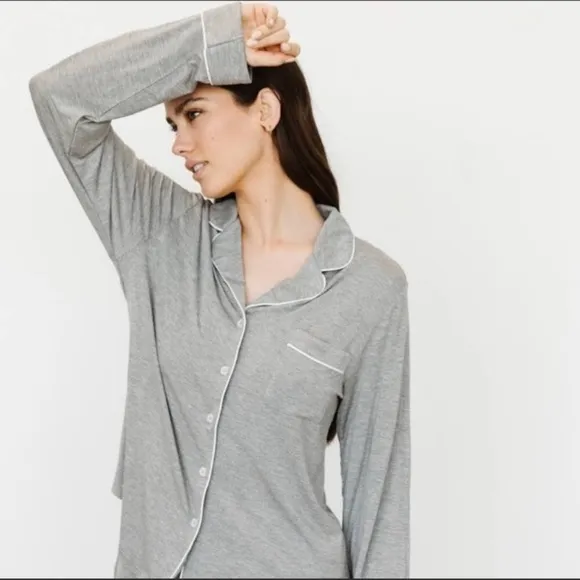Cozy Earth Premium Bamboo Clothing Pajama Top L