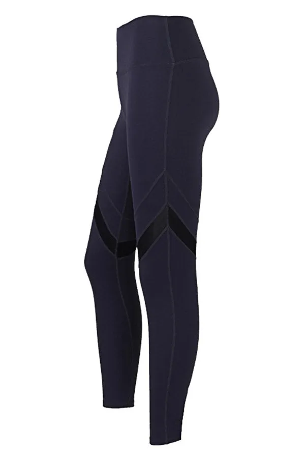 Cozy High Stretch Mesh Stitching Yoga Pants