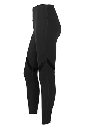 Cozy High Stretch Mesh Stitching Yoga Pants