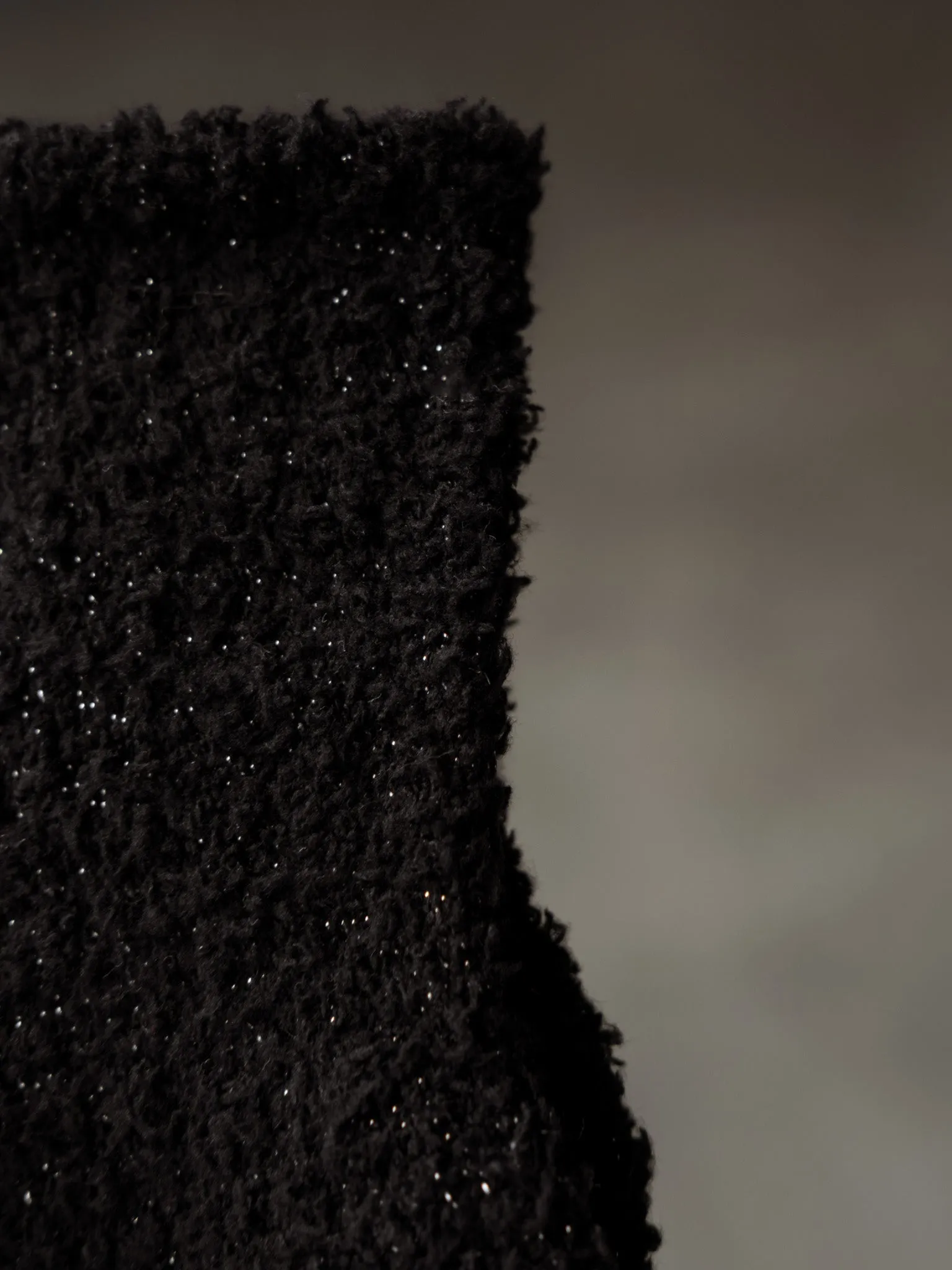 COZY SHINY SOCKS  PACK X 2 - BLACK & CREAMY