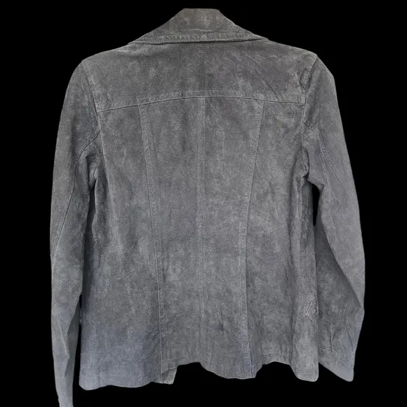 Dennis Basso Washable Suede Motorcycle Jacket Sz XXS