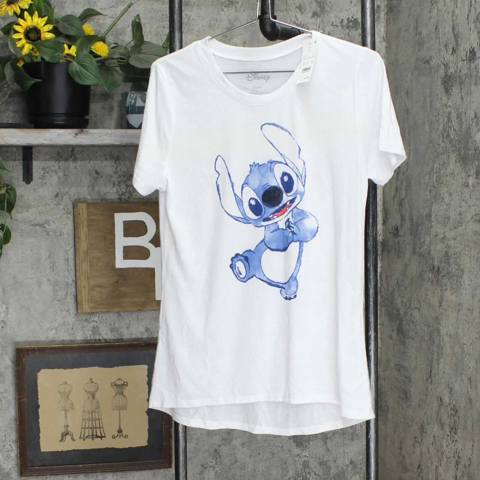 Disney Women's Short Sleeve Stitch Graphic T-Shirt 54409831